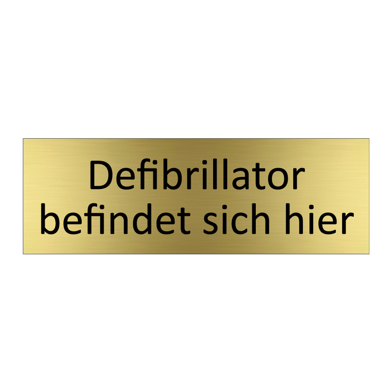 Defibrillator befindet sich hier