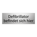 Defibrillator befindet sich hier