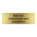 Büro des stellvertretenden Schulleiters