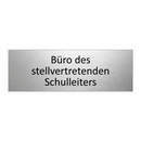 Büro des stellvertretenden Schulleiters