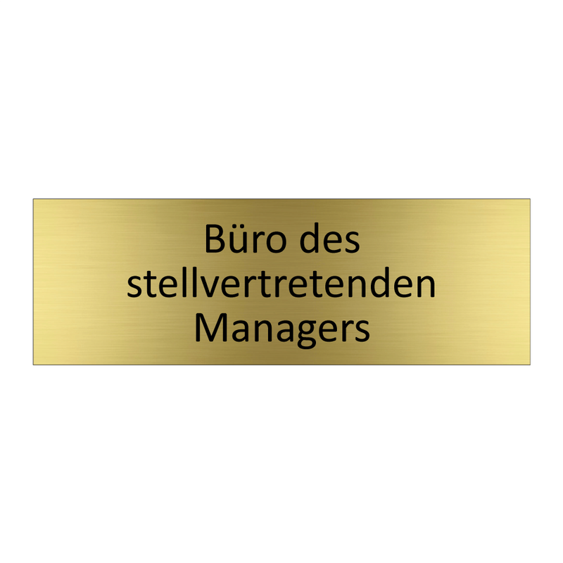 Büro des stellvertretenden Managers