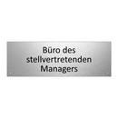 Büro des stellvertretenden Managers