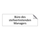 Büro des stellvertretenden Managers