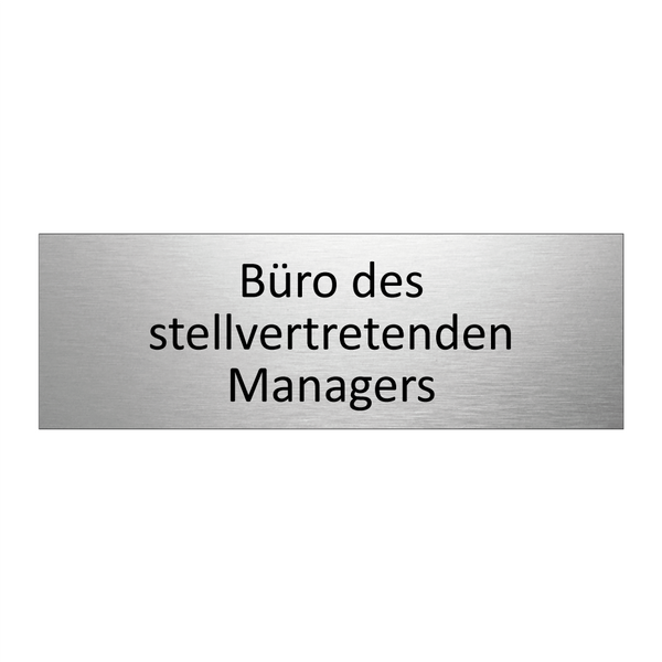 Büro des stellvertretenden Managers