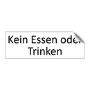 Kein Essen oder Trinken
