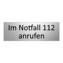 Im Notfall 112 anrufen