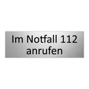 Im Notfall 112 anrufen
