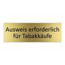 Ausweis erforderlich für Tabakkäufe