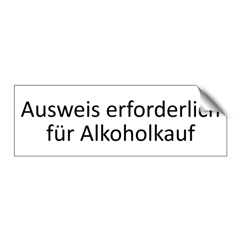 Ausweis erforderlich für Alkoholkauf