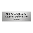 AED Automatisierter Externer Defibrillator innen