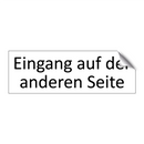 Eingang auf der anderen Seite
