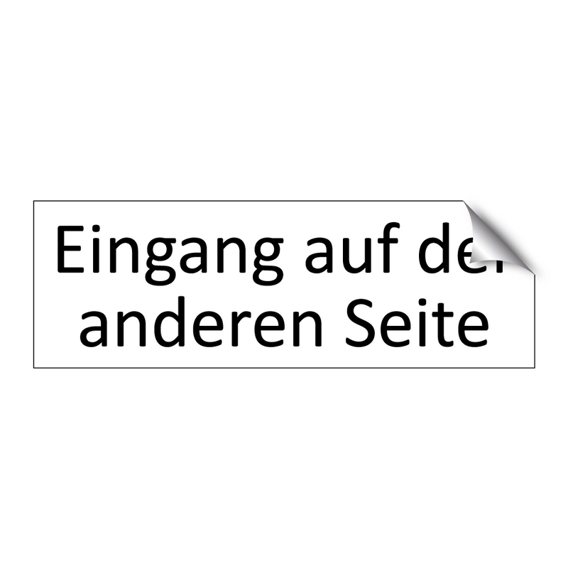 Eingang auf der anderen Seite