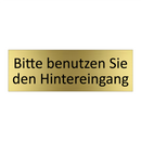 Bitte benutzen Sie den Hintereingang