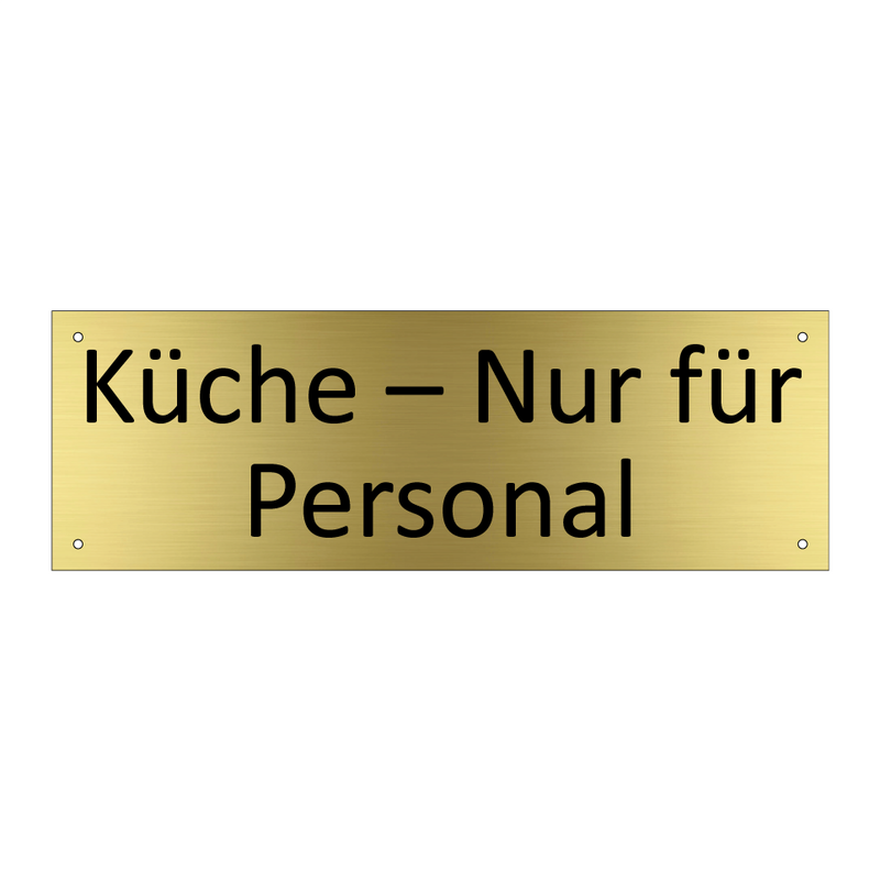 Küche – Nur für Personal