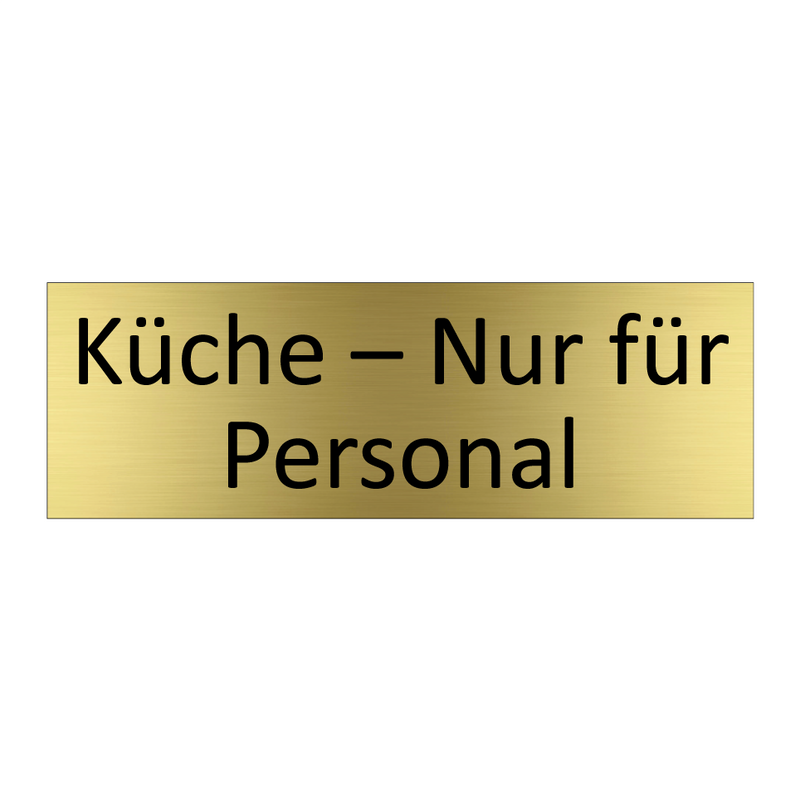Küche – Nur für Personal