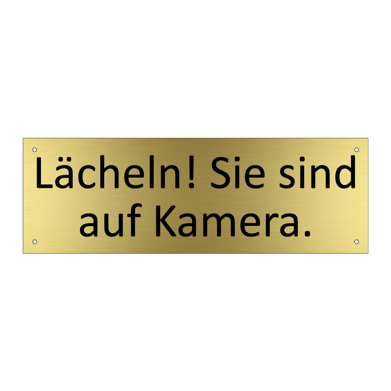 Lächeln! Sie sind auf Kamera.