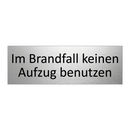 Im Brandfall keinen Aufzug benutzen