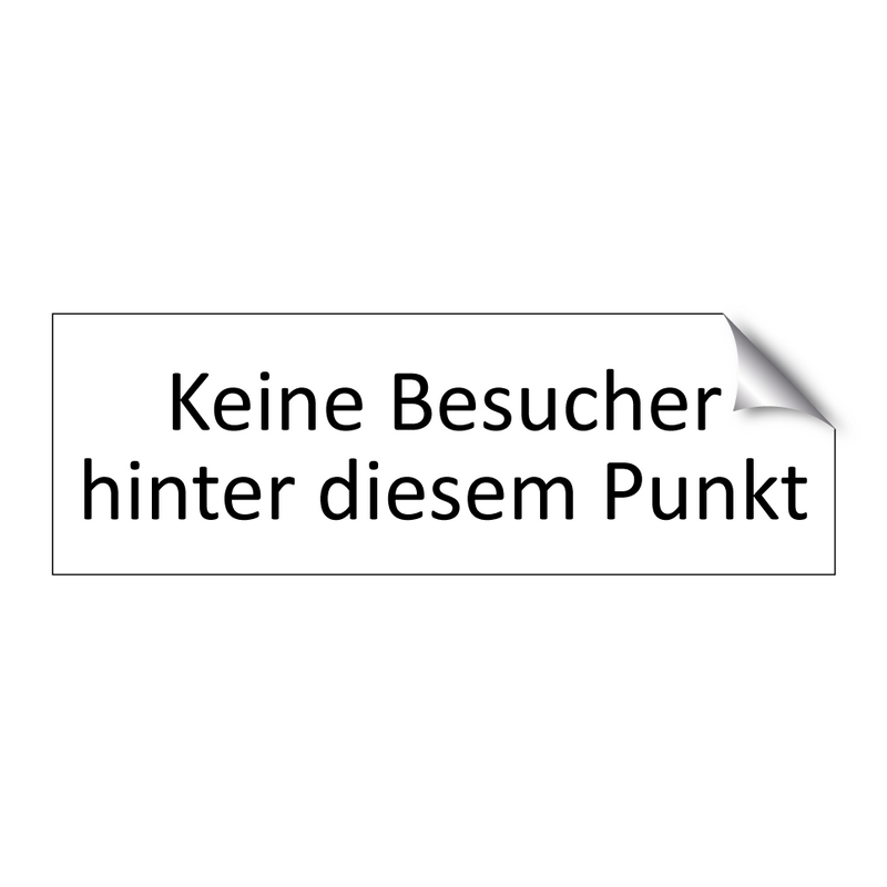 Keine Besucher hinter diesem Punkt