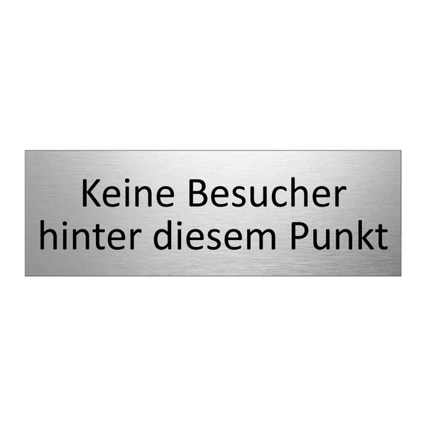 Keine Besucher hinter diesem Punkt