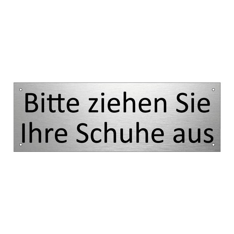 Bitte ziehen Sie Ihre Schuhe aus