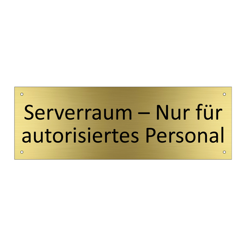 Serverraum – Nur für autorisiertes Personal