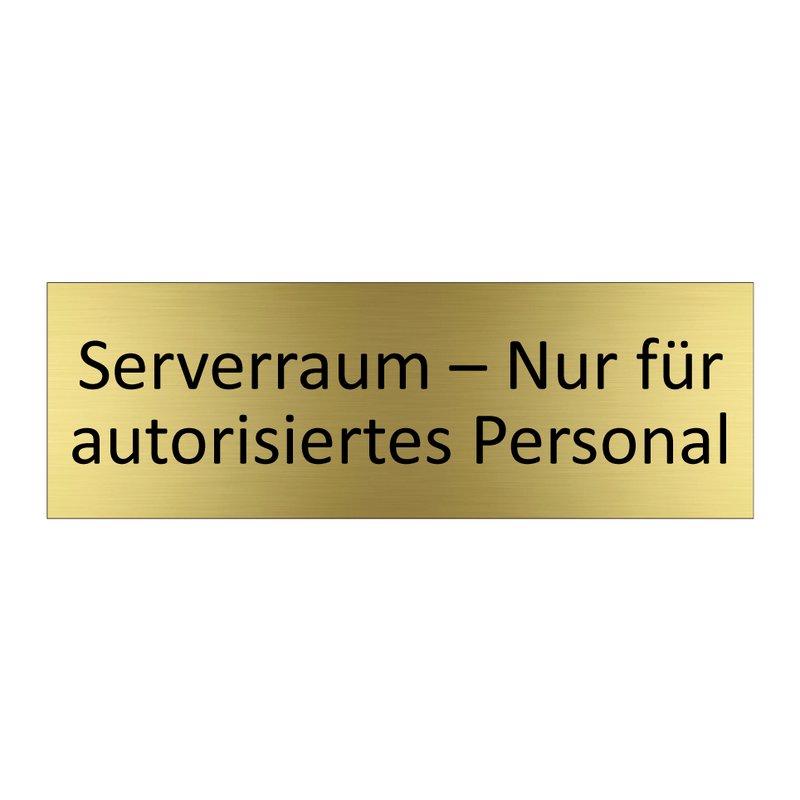 Serverraum – Nur für autorisiertes Personal