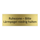 Ruhezone – Bitte Lärmpegel niedrig halten