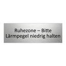 Ruhezone – Bitte Lärmpegel niedrig halten