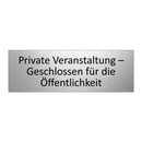 Private Veranstaltung – Geschlossen für die Öffentlichkeit