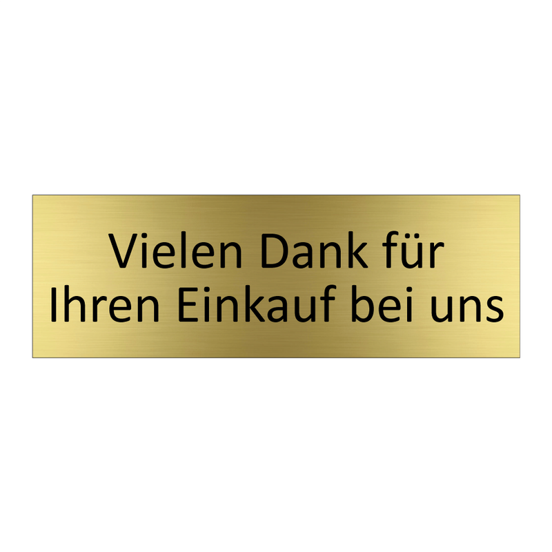 Vielen Dank für Ihren Einkauf bei uns