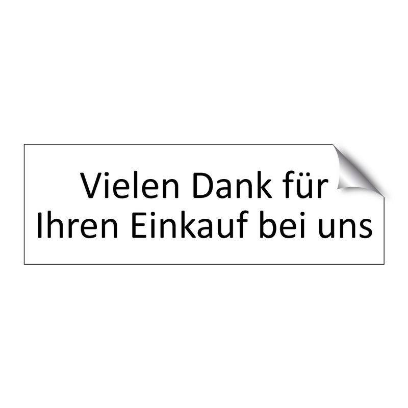 Vielen Dank für Ihren Einkauf bei uns