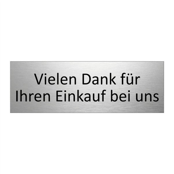 Vielen Dank für Ihren Einkauf bei uns