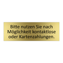 Bitte nutzen Sie nach Möglichkeit kontaktlose oder Kartenzahlungen.