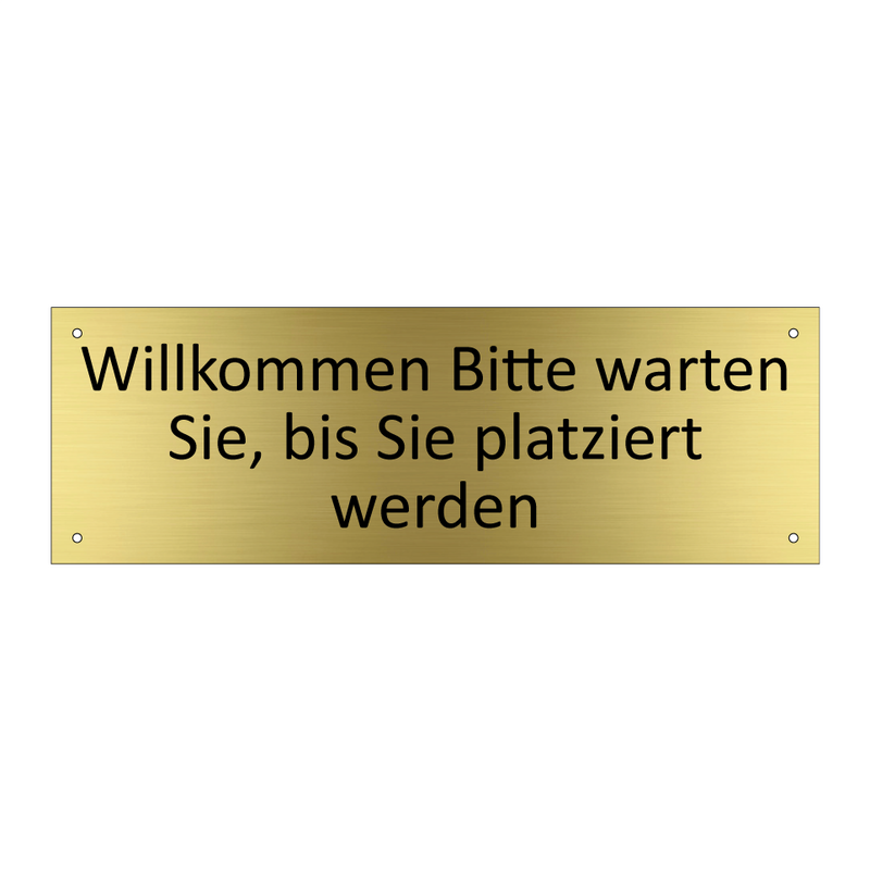 Willkommen Bitte warten Sie, bis Sie platziert werden