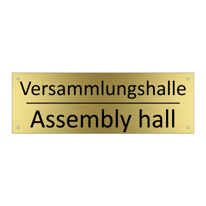 Versammlungshalle - Assembly hall