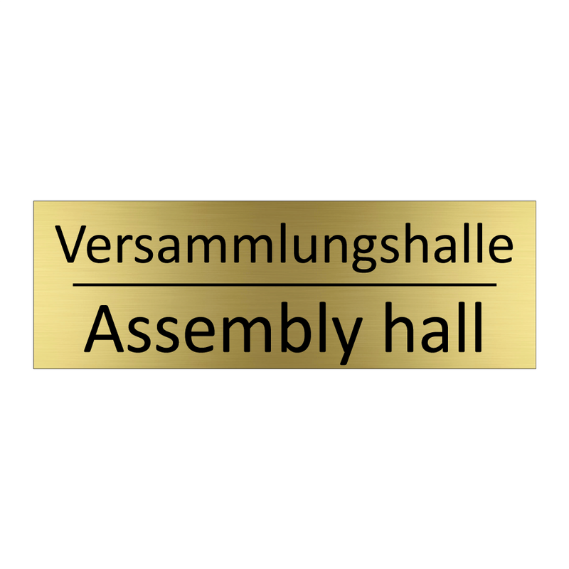 Versammlungshalle - Assembly hall