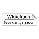 Wickelraum - Baby changing room