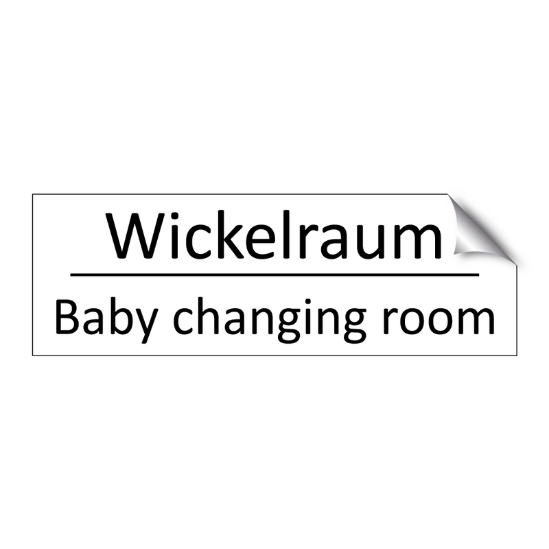 Wickelraum - Baby changing room