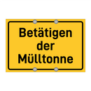 Betätigen der Mülltonne & Betätigen der Mülltonne & Betätigen der Mülltonne