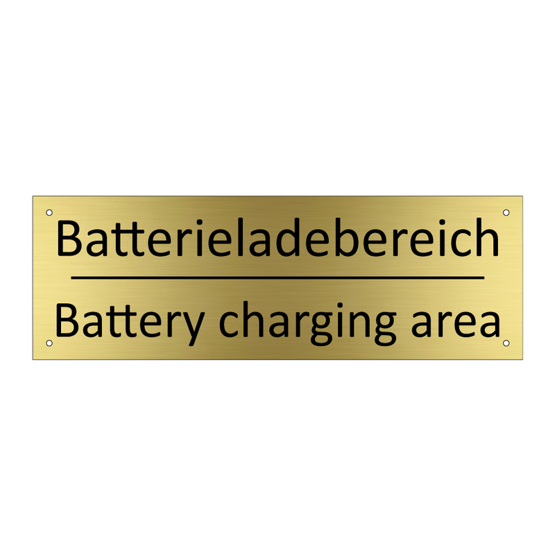 Batterieladebereich - Battery charging area