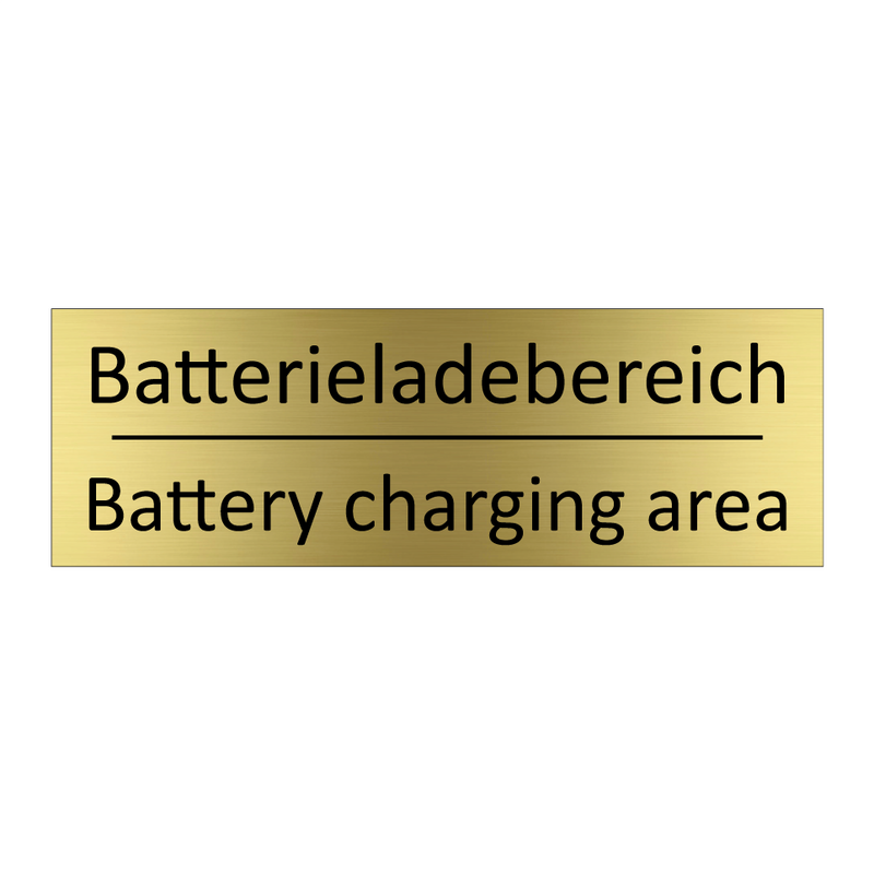Batterieladebereich - Battery charging area