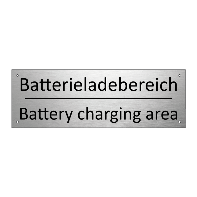 Batterieladebereich - Battery charging area