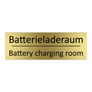 Batterieladeraum - Battery charging room