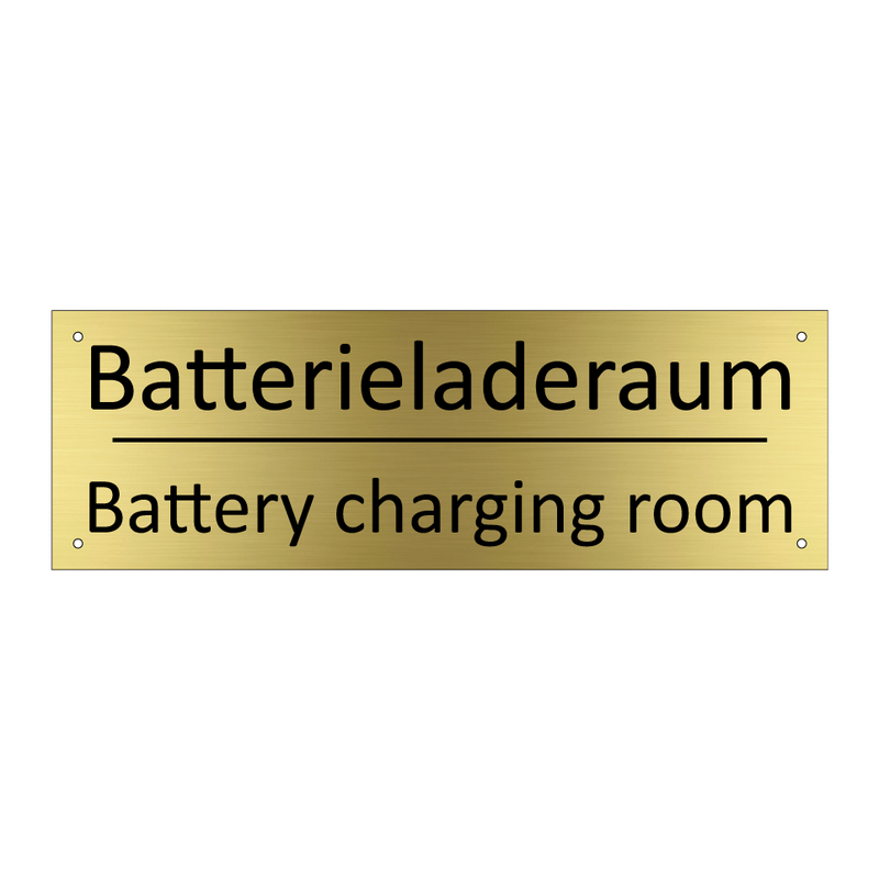 Batterieladeraum - Battery charging room