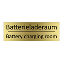 Batterieladeraum - Battery charging room