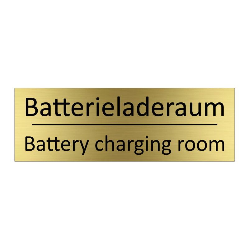 Batterieladeraum - Battery charging room