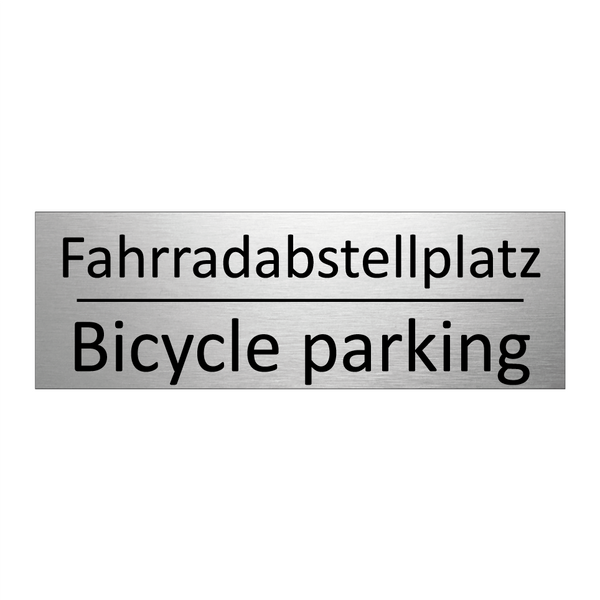 Fahrradabstellplatz - Bicycle parking