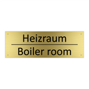 Heizraum - Boiler room