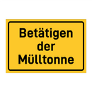 Betätigen der Mülltonne & Betätigen der Mülltonne & Betätigen der Mülltonne