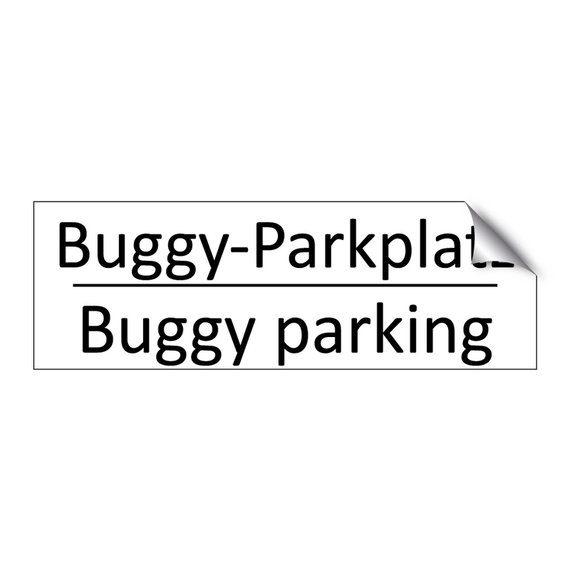 Buggy-Parkplatz - Buggy parking
